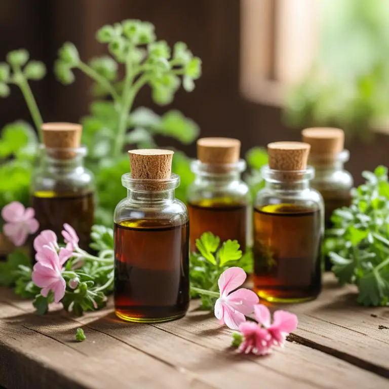 tincture made with Pelargonium sidoides