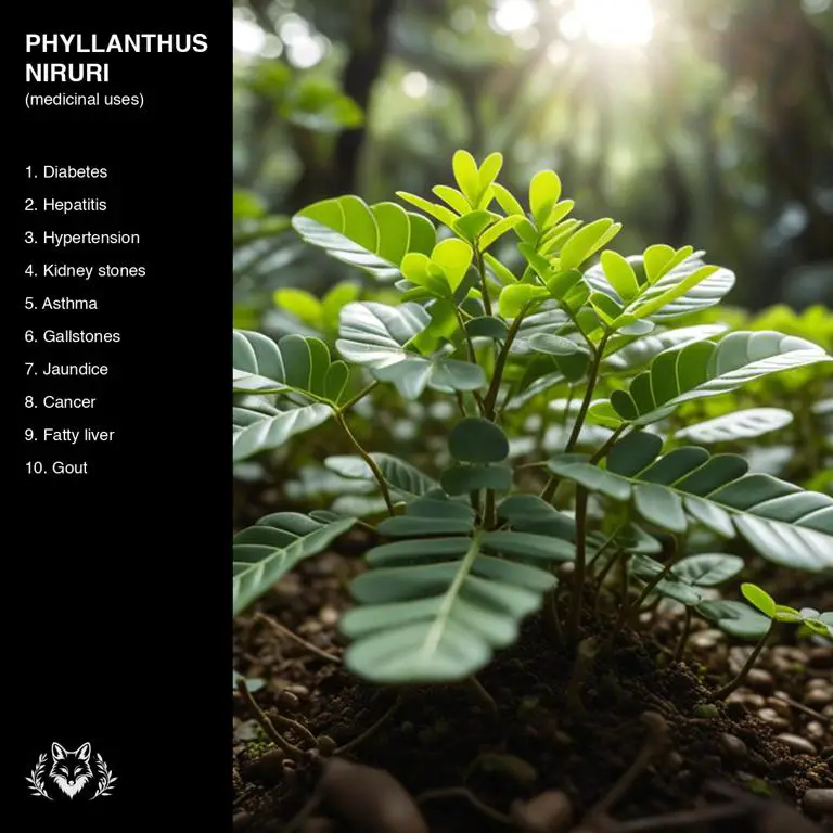 uses of Phyllanthus niruri