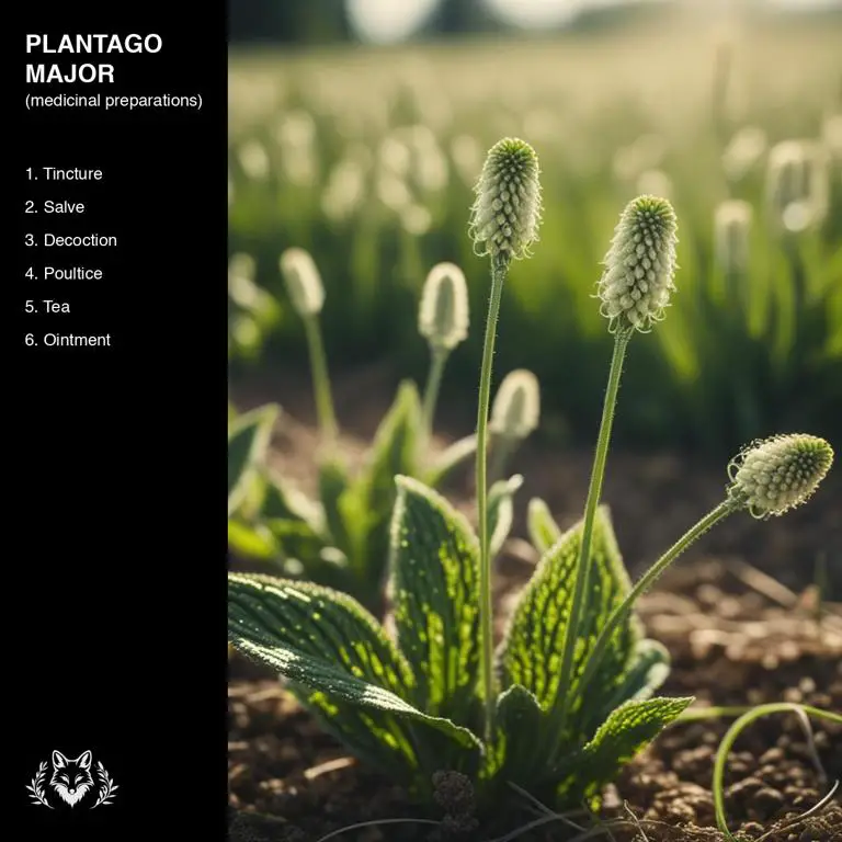 preparations of Plantago major