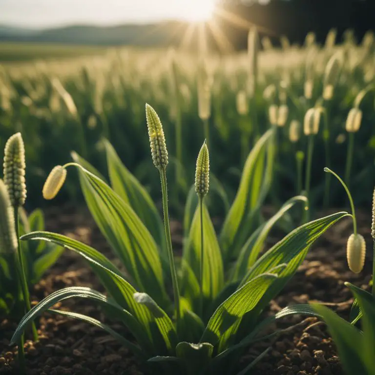 Plantago ovata plant