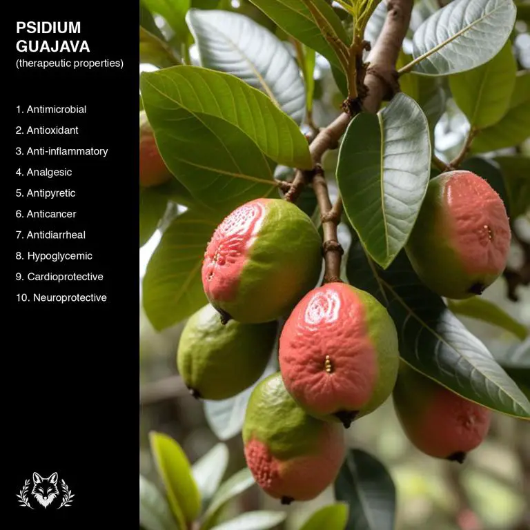 properties of Psidium guajava