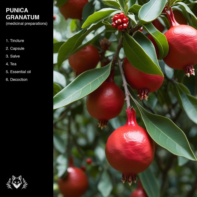 preparations of Punica granatum