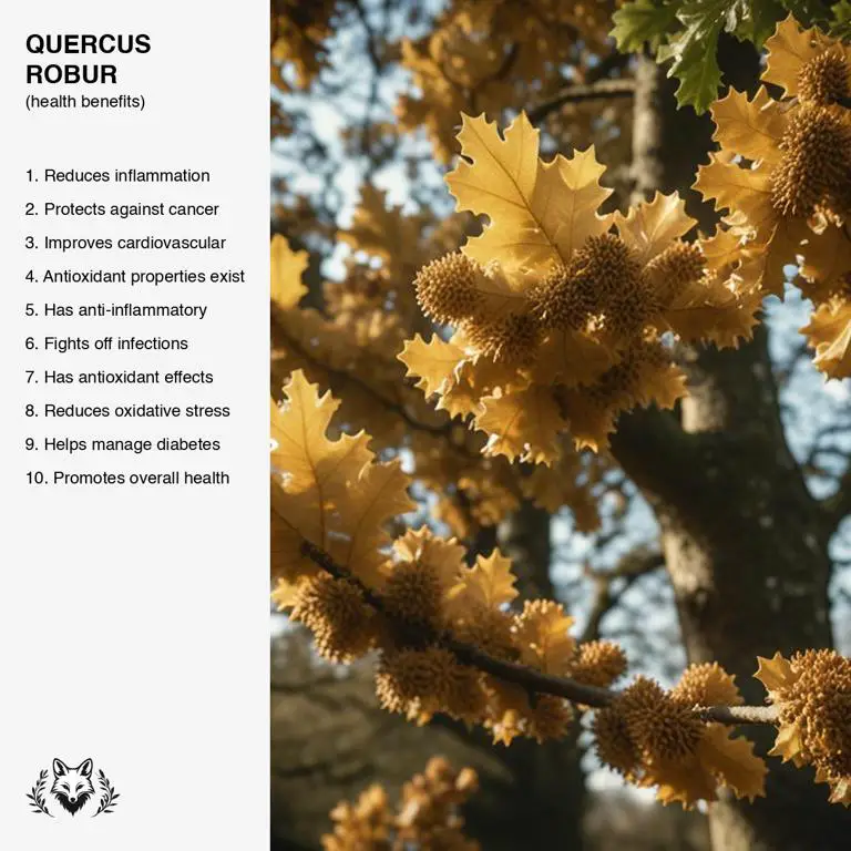 benefits of Quercus robur