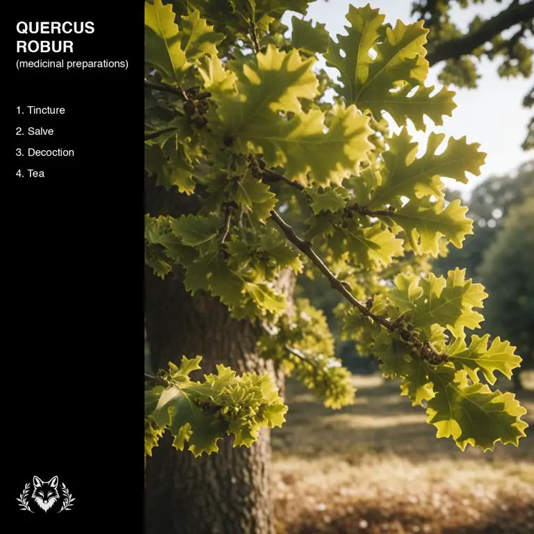 preparations of Quercus robur