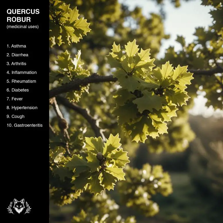 uses of Quercus robur