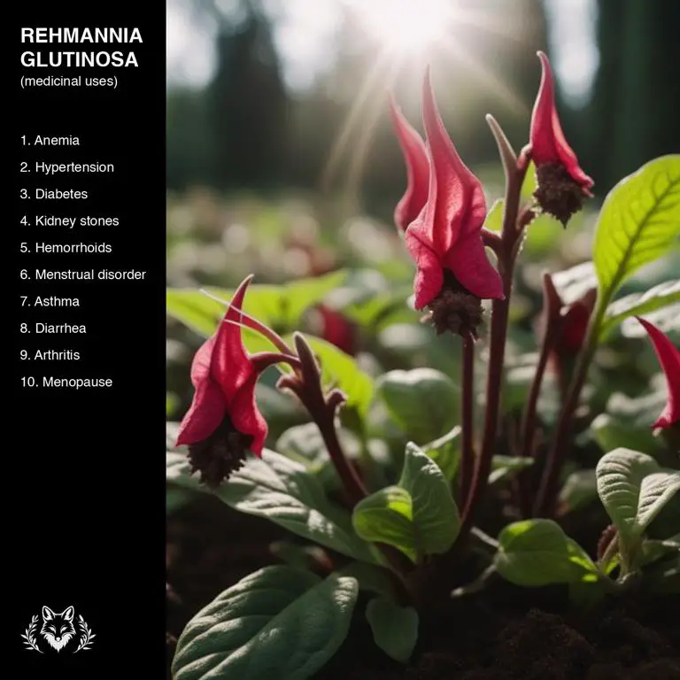 uses of Rehmannia glutinosa