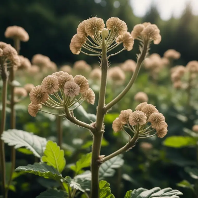 Rheum officinale plant