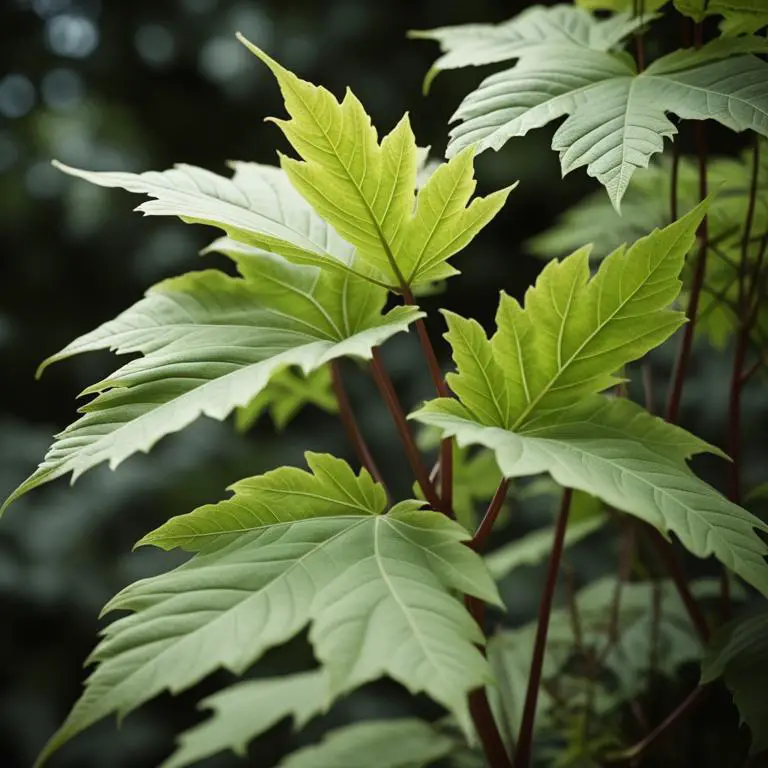 Rheum palmatum plant