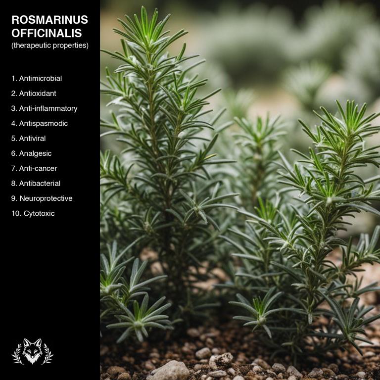 properties of Rosmarinus officinalis