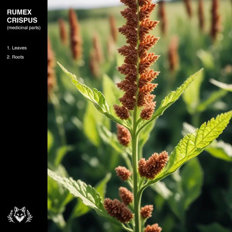 parts of Rumex crispus