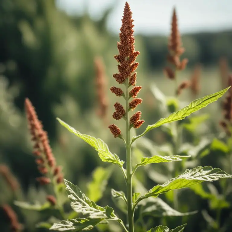 Rumex crispus plant