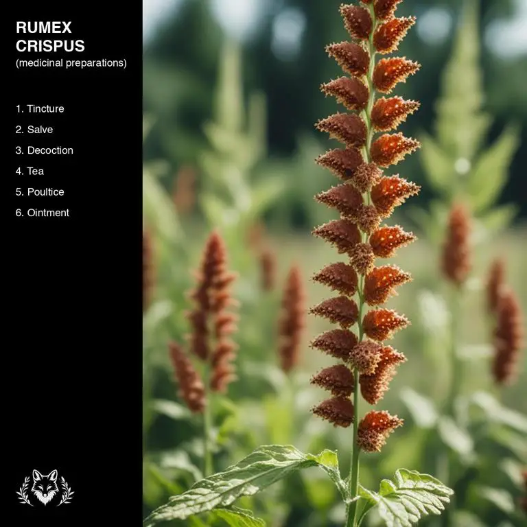 preparations of Rumex crispus