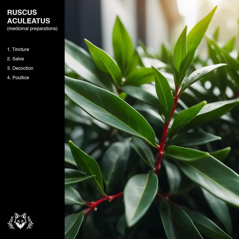 preparations of Ruscus aculeatus