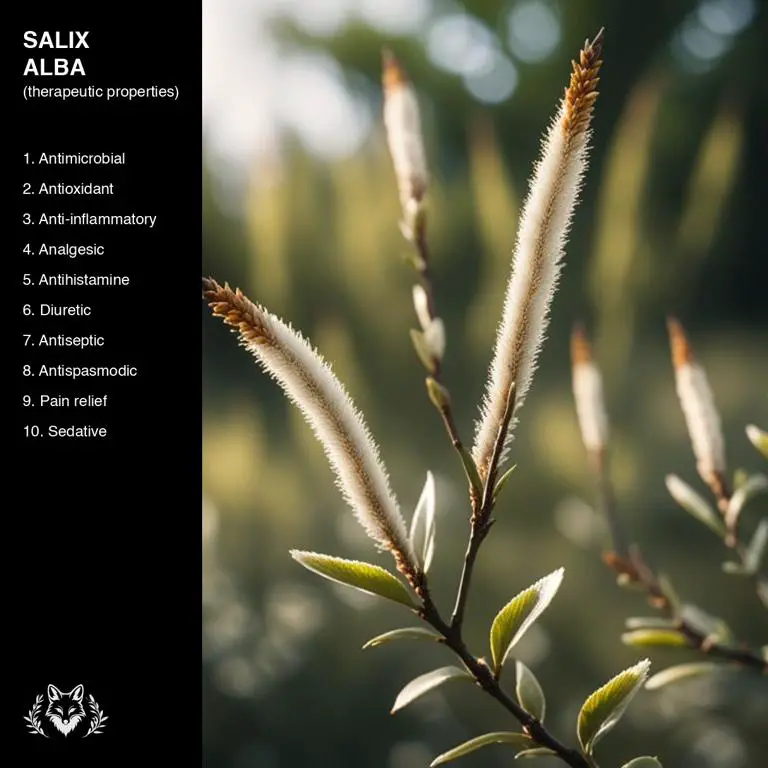 properties of Salix alba