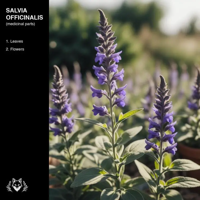 parts of Salvia officinalis