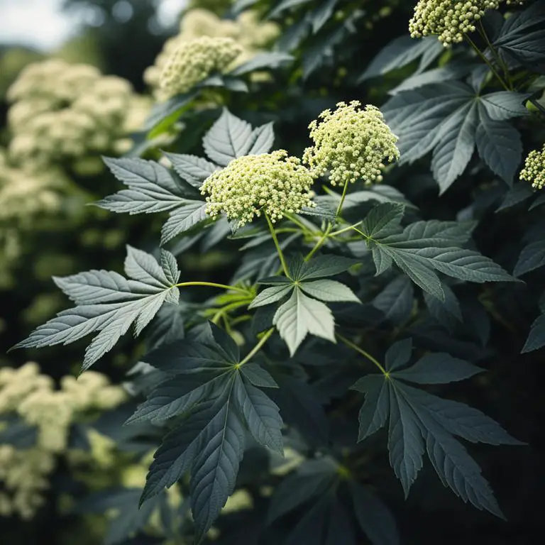 Sambucus nigra plant