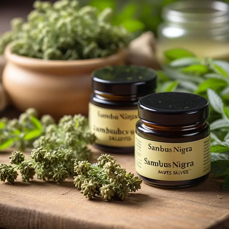 salve made with Sambucus nigra