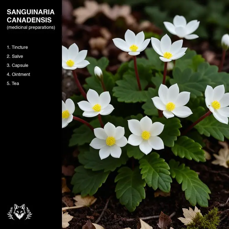 preparations of Sanguinaria canadensis