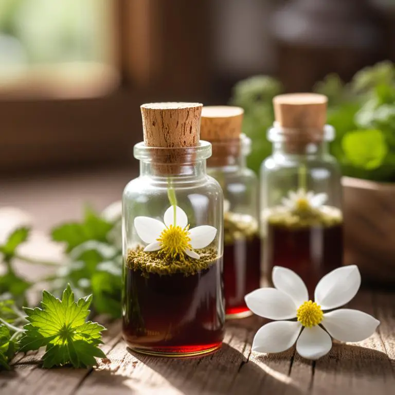 tincture made with Sanguinaria canadensis