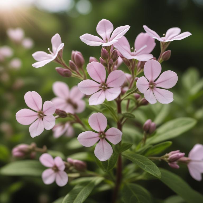 Saponaria officinalis plant