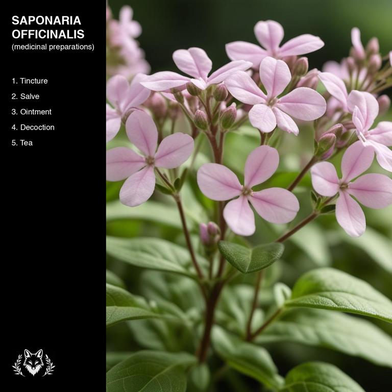 preparations of Saponaria officinalis