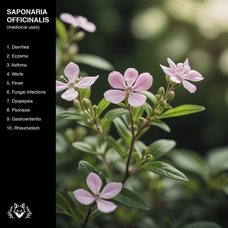 uses of Saponaria officinalis