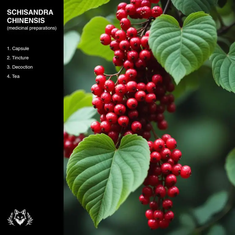 preparations of Schisandra chinensis