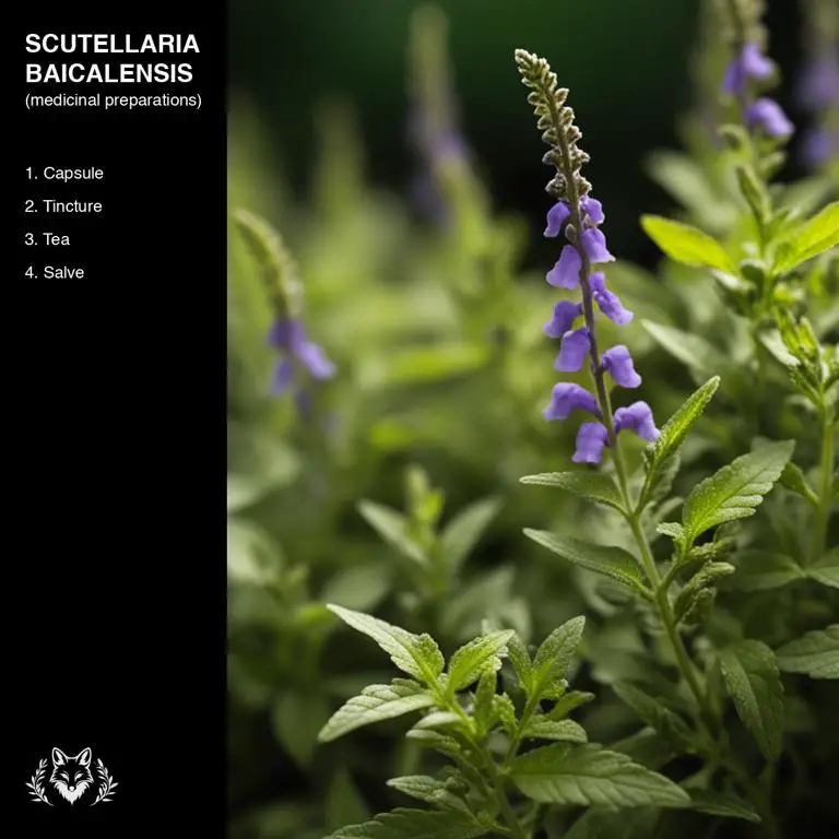 preparations of Scutellaria baicalensis