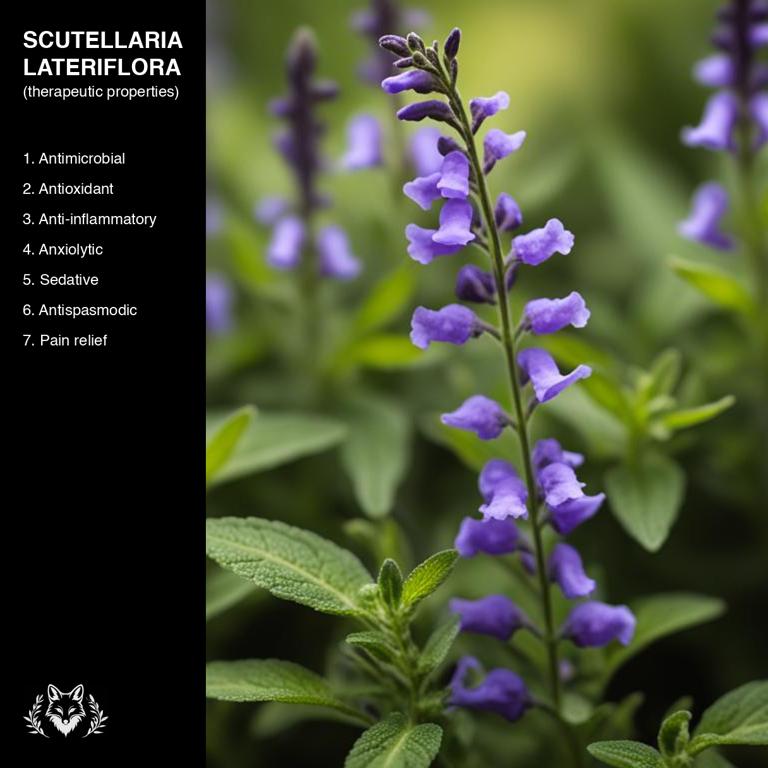 properties of Scutellaria lateriflora