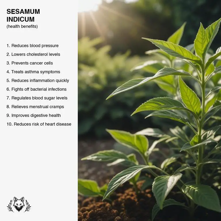 benefits of Sesamum indicum