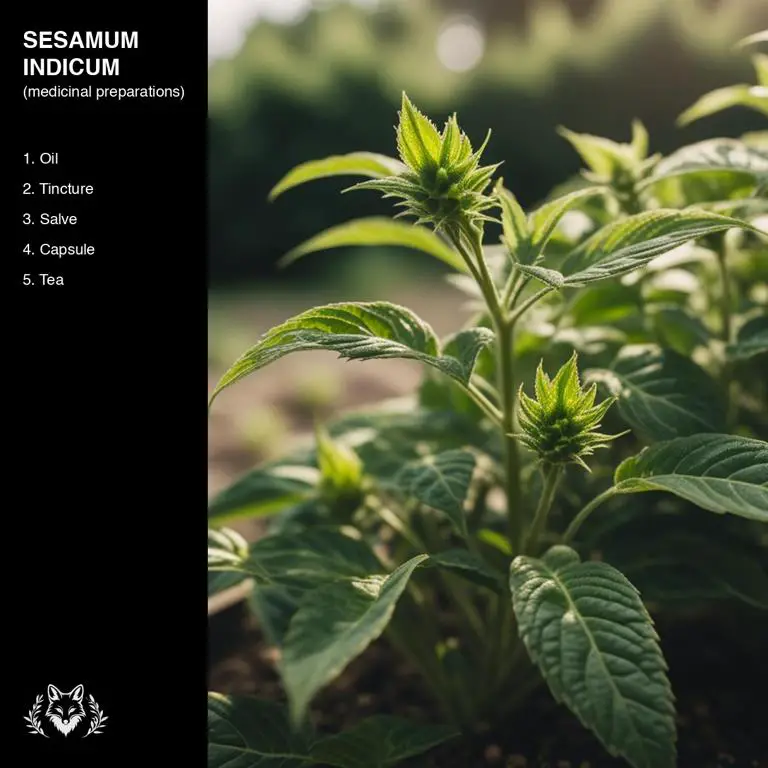 preparations of Sesamum indicum