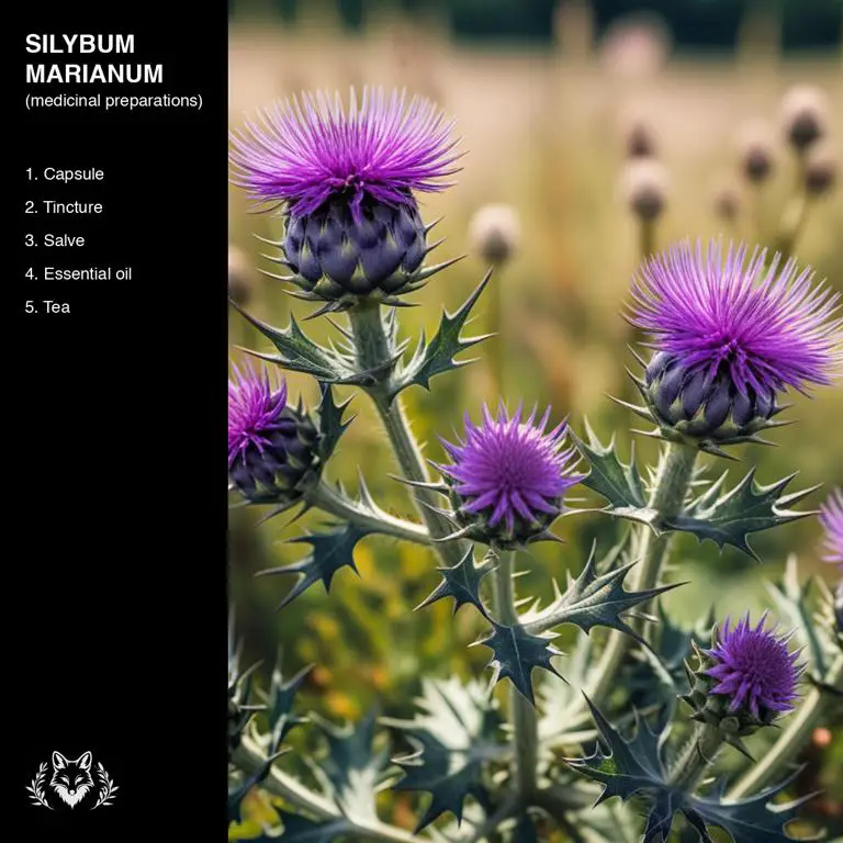 preparations of Silybum marianum