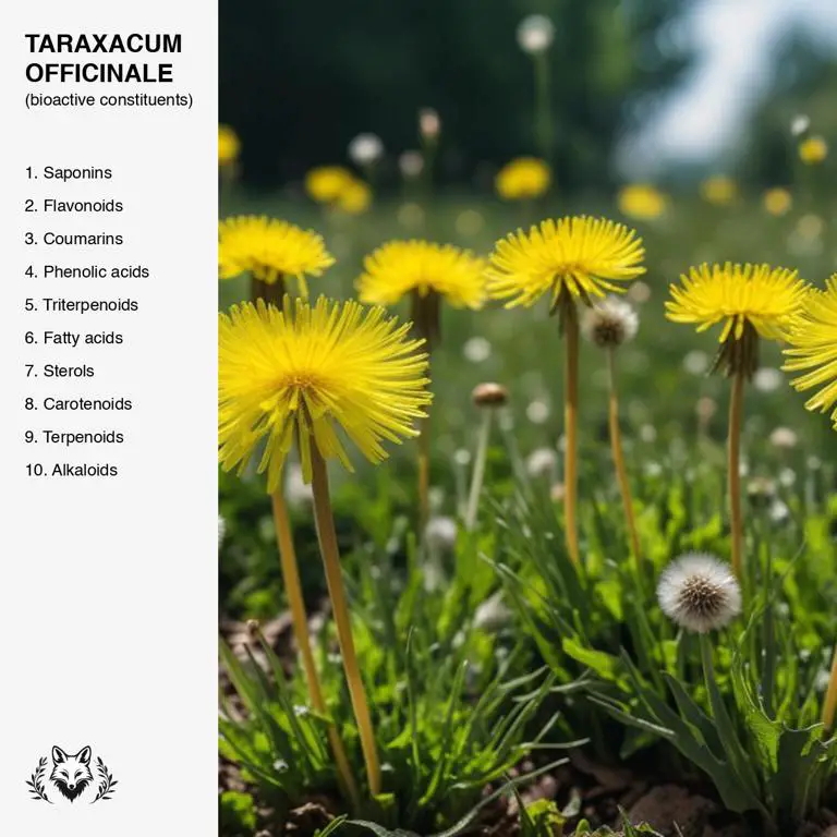 constituents of Taraxacum officinale