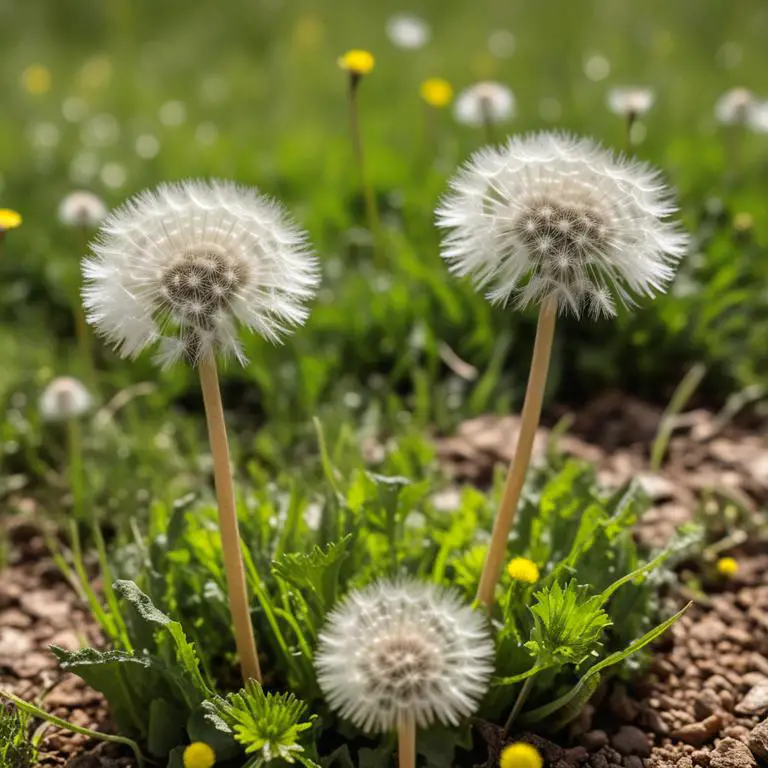 Taraxacum officinale plant