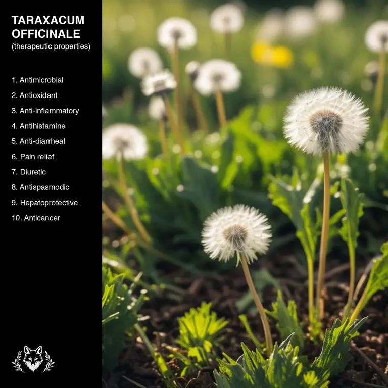 properties of Taraxacum officinale