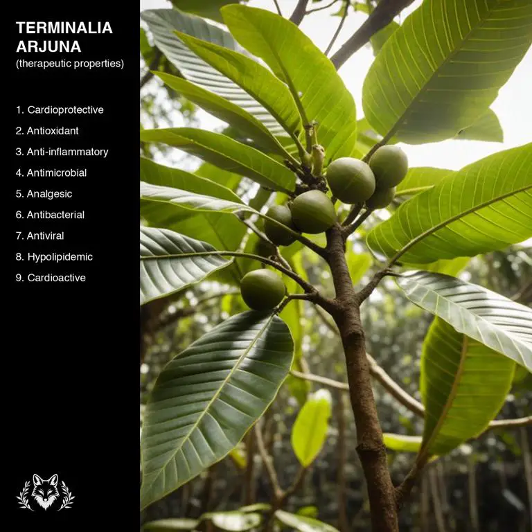 properties of Terminalia arjuna