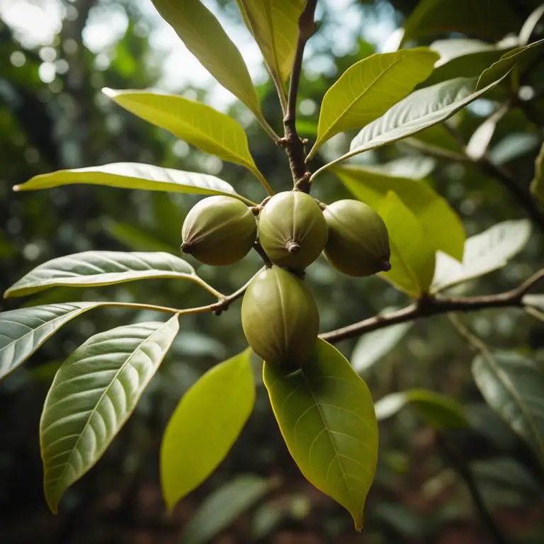 Terminalia chebula plant