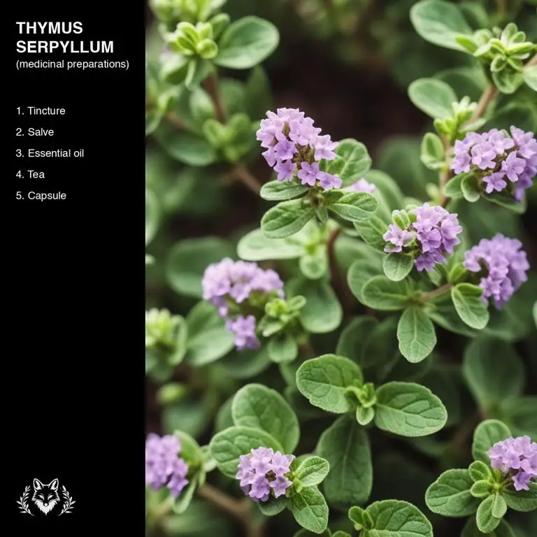 preparations of Thymus serpyllum