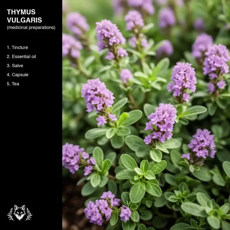 preparations of Thymus vulgaris