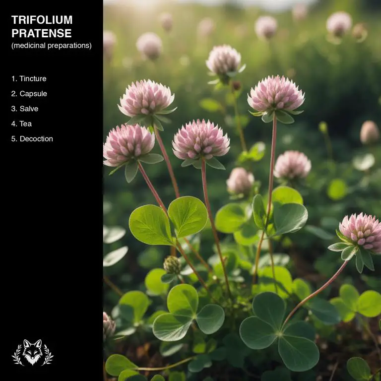 preparations of Trifolium pratense