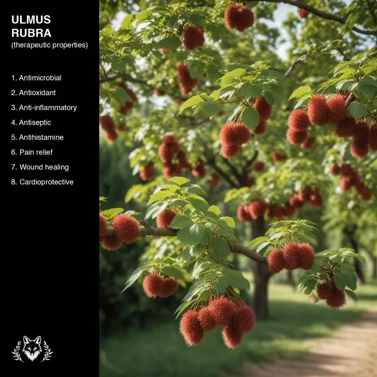 properties of Ulmus rubra