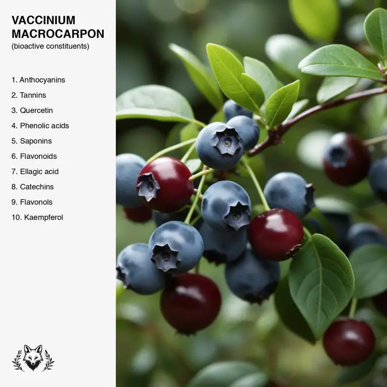 constituents of Vaccinium macrocarpon