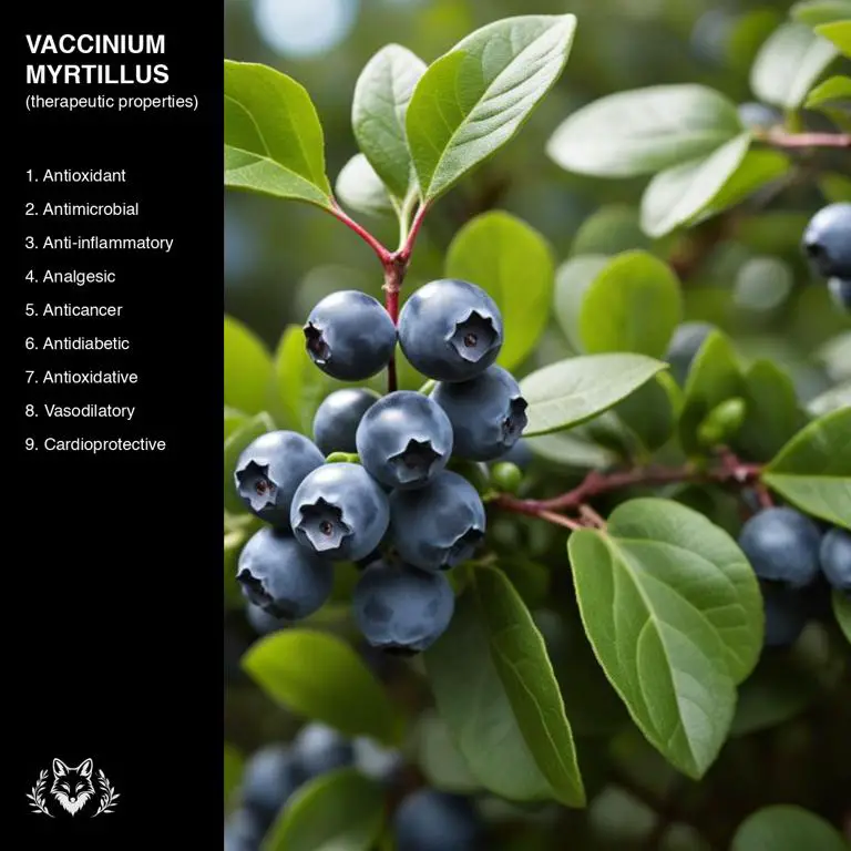 properties of Vaccinium myrtillus