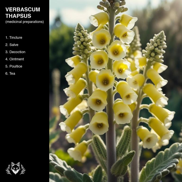 preparations of Verbascum thapsus