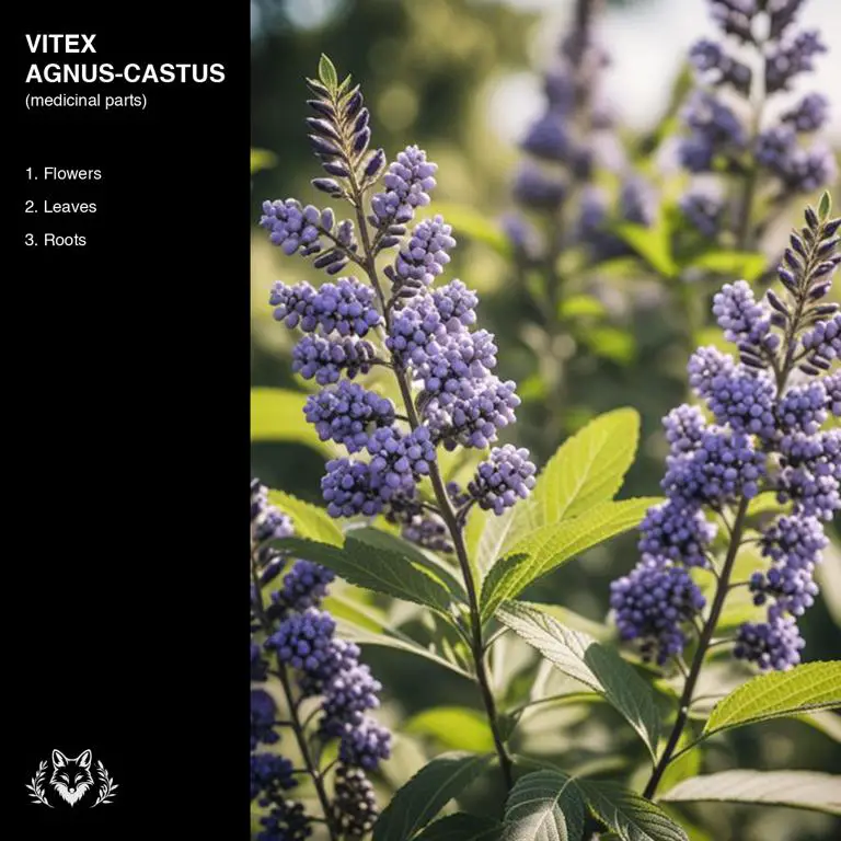 parts of Vitex agnus-castus