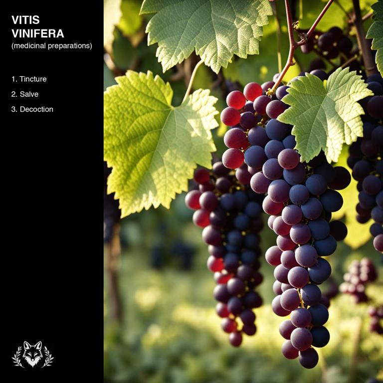 preparations of Vitis vinifera