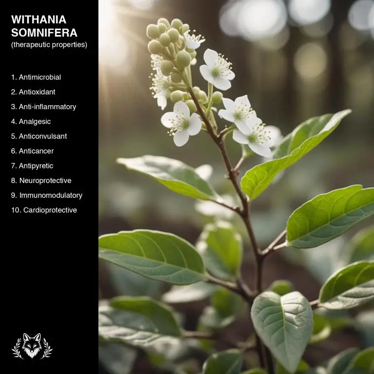 properties of Withania somnifera