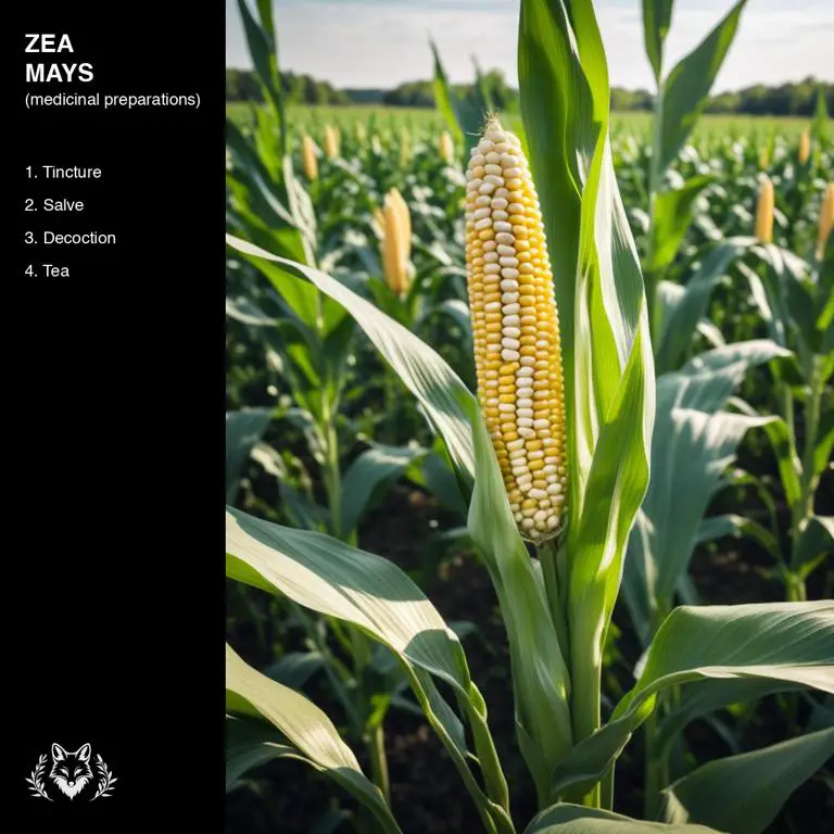 preparations of Zea mays