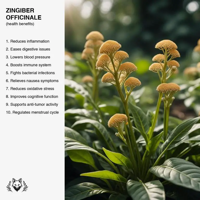 benefits of Zingiber officinale