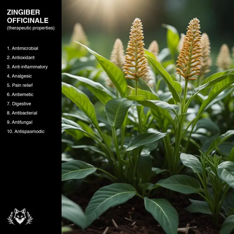 properties of Zingiber officinale